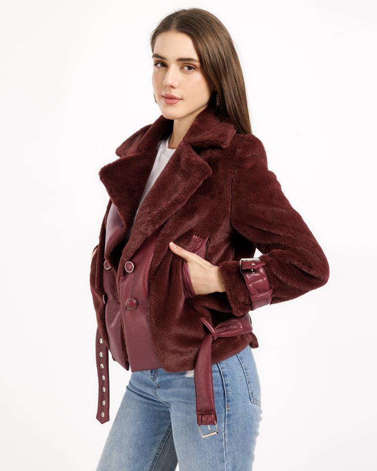 Leather and Fur Jacket – Chic Comfort and Luxury