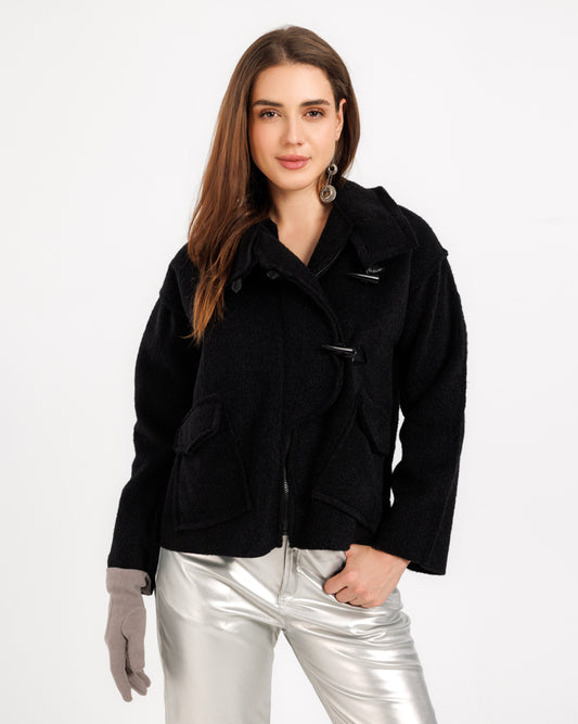  Mohair Jacket with Flap Pockets – Soft and Stylish Warmth