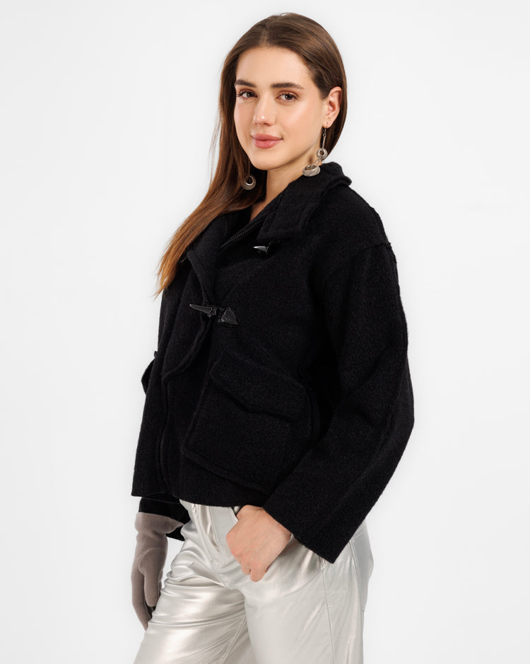  Mohair Jacket with Flap Pockets – Soft and Stylish Warmth