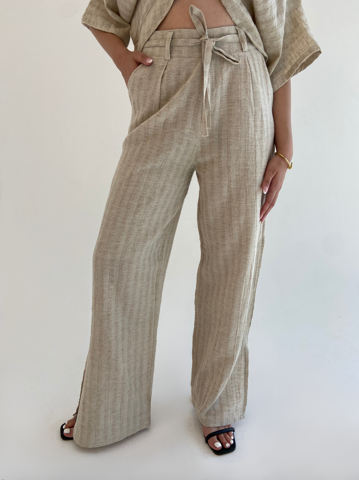 Silvia Pure Linen Pants