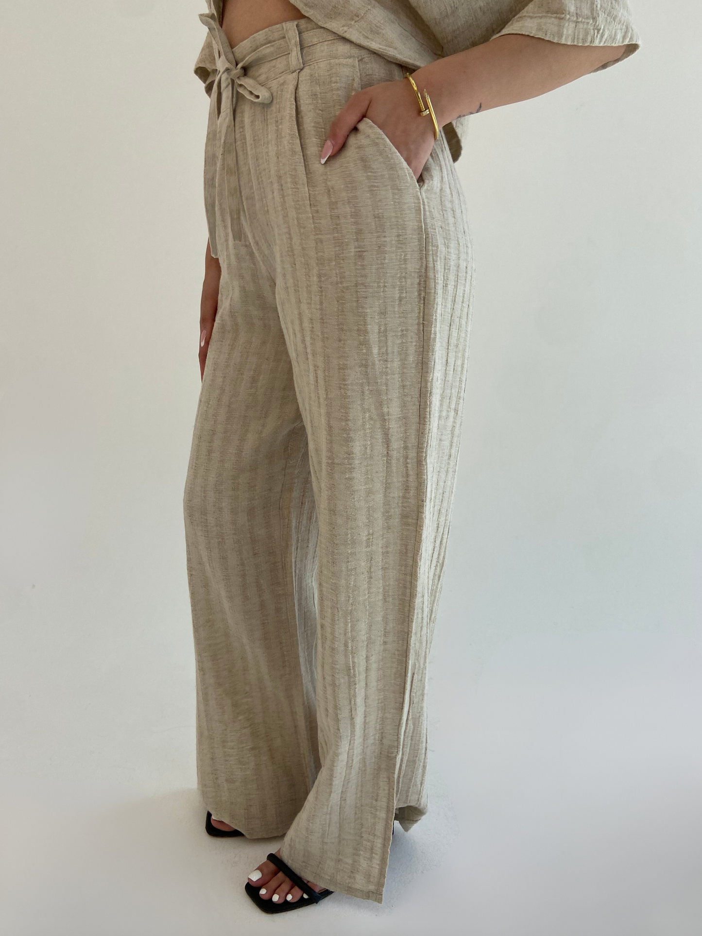 Silvia Pure Linen Pants